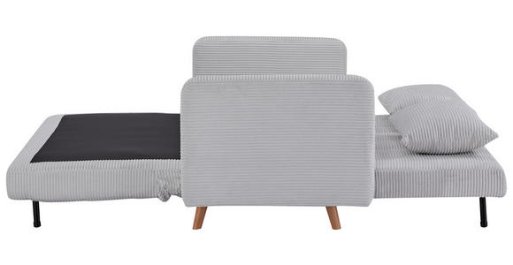 SCHLAFSOFA Cord Beige - Beige/Naturfarben, Design, Holz/Textil (167/81/90cm) - Carryhome
