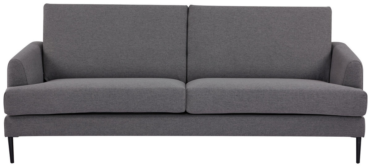 DVOSJED tekstil  siva    - siva/crna, Moderno, tekstil/metal (183/77/87cm) - MID.YOU