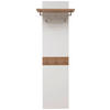 GARDEROBENPANEEL  in 45-60/187/28 cm  - Eichefarben/Weiß, Design, Holz/Holzwerkstoff (45-60/187/28cm) - Dieter Knoll
