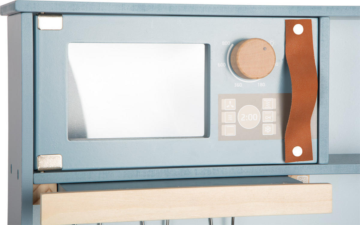 KINDERKÜCHE Tasty  - Hellblau, Basics, Holz/Metall (57/87/28cm) - small foot