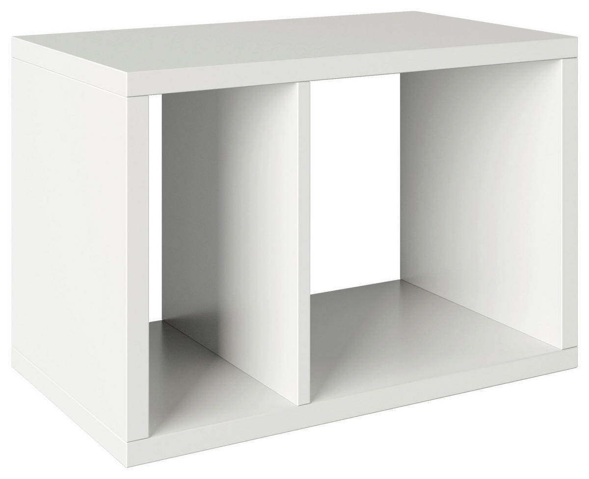 REGAL 58/39/34 cm bela  - bela, Basics, leseni material (58/39/34cm) - MID.YOU