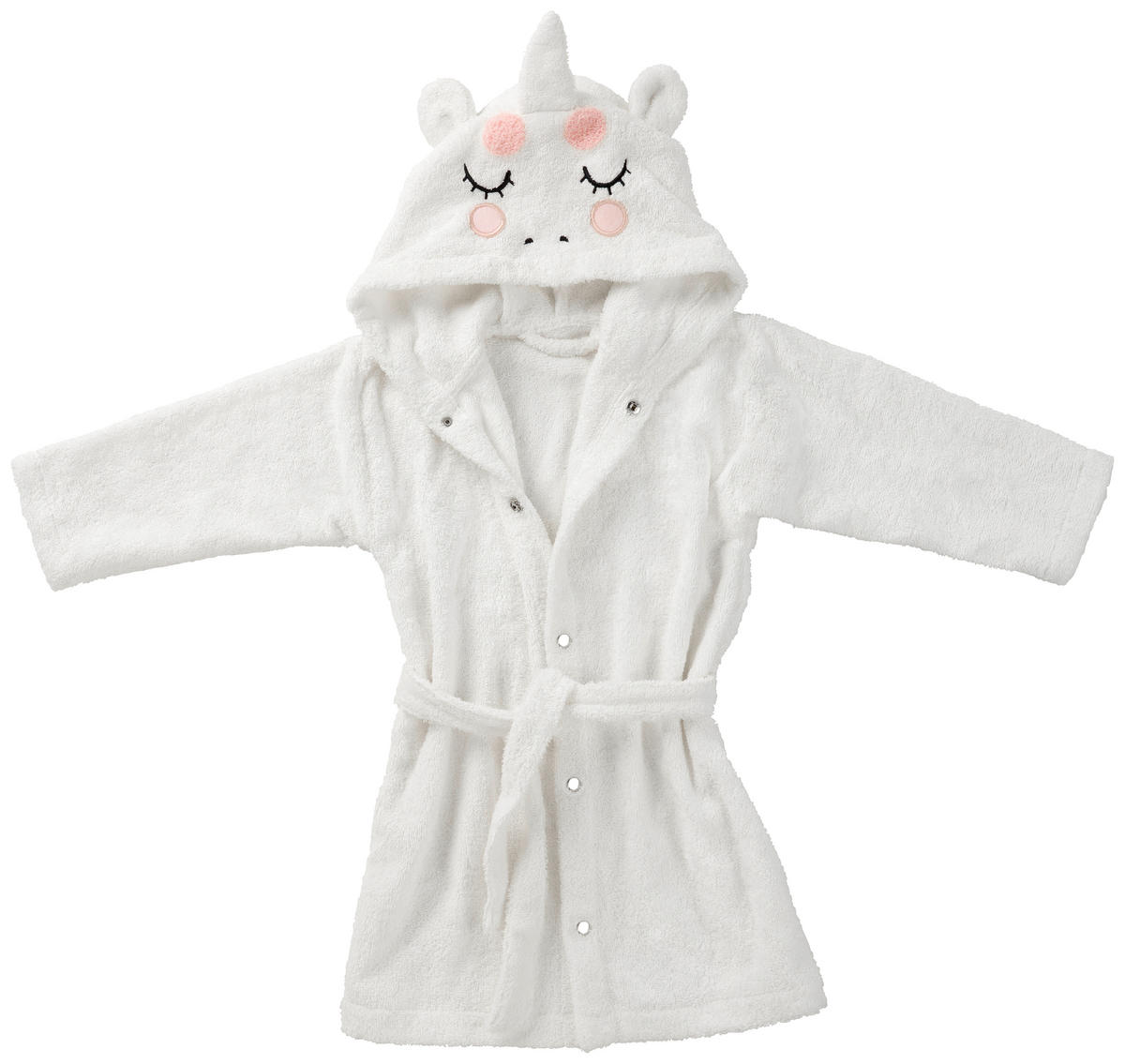 DETSKÝ KÚPACÍ PLÁŠŤ - biela, Basics, textil (80/86cm) - Patinio