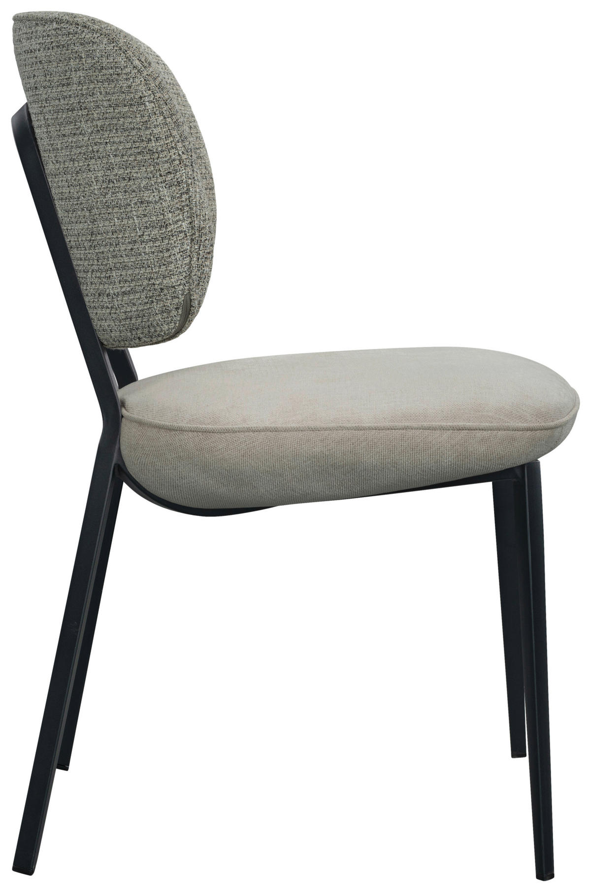 STUHL - Schwarz/Grau, Design, Textil/Metall (49/84/60cm) - Stylife