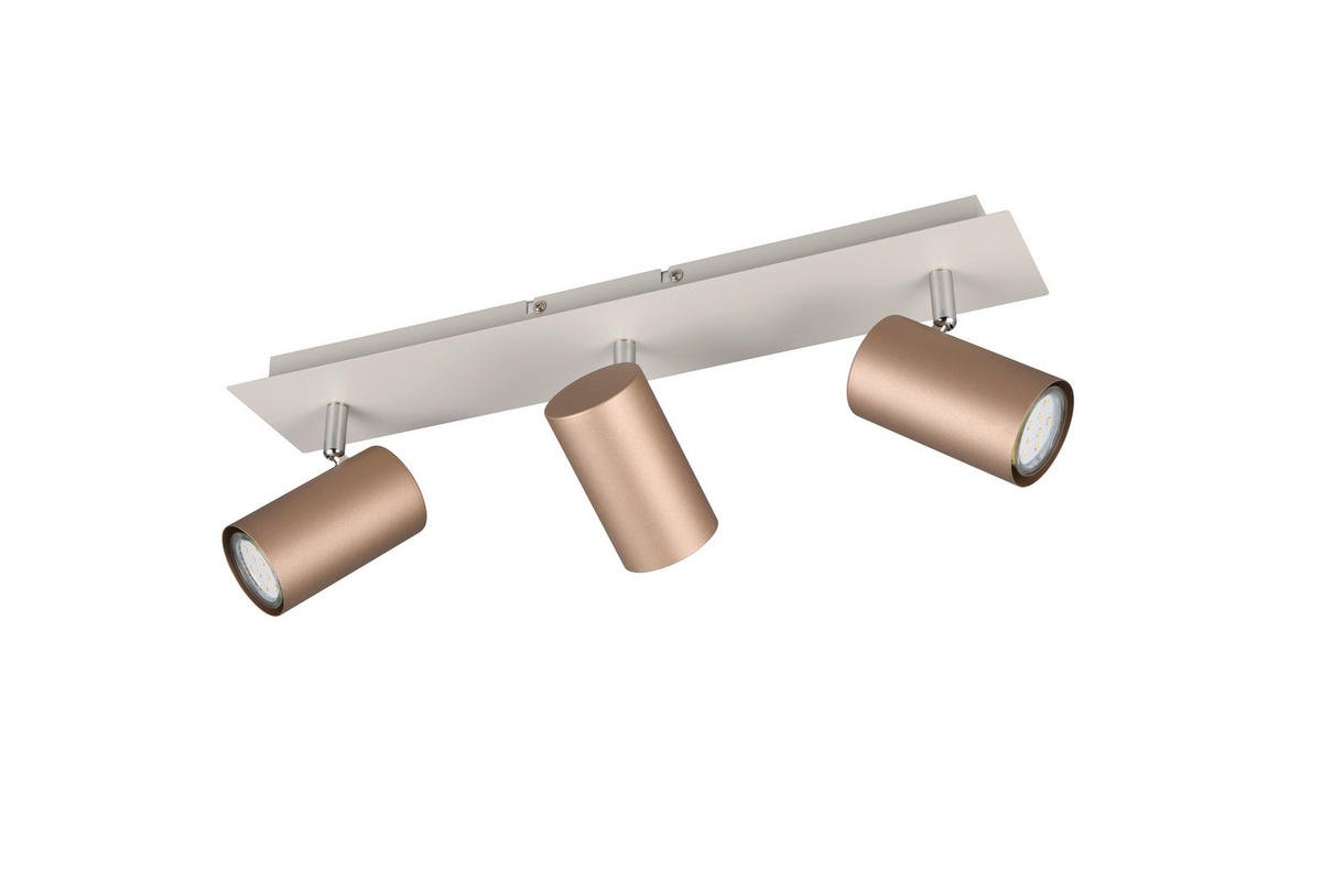 STRAHLER - Braun/Grau, Konventionell, Metall (48/9/15cm) - Trio Leuchten
