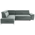 ECKSOFA  in Mikrofaser Mintgrün  - Chromfarben/Mintgrün, KONVENTIONELL, Textil/Metall (206/271cm) - Carryhome