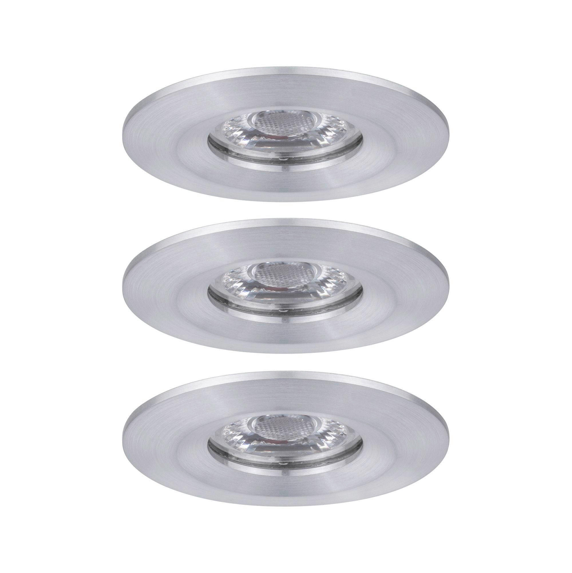 LED-DECKENLEUCHTE 6,5 cm  - Alufarben, Basics, Metall (6,5cm) - Paulmann