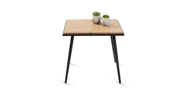 COUCHTISCH 50/50/45 cm quadratisch Eiche Artisan  - Anthrazit/Eiche Artisan, Design, Holzwerkstoff/Metall (50/50/45cm) - Xora