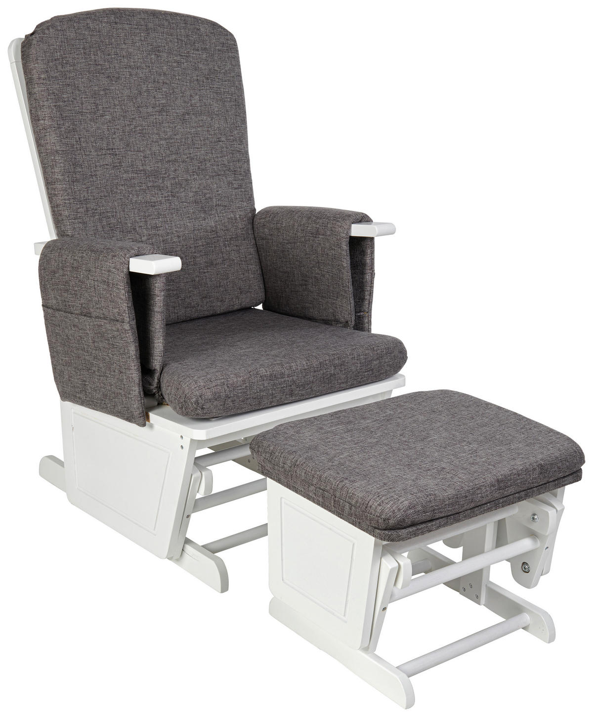 STILLSTUHL - Weiß/Grau, Basics, Holz/Textil (56/101/73cm) - My Baby Lou