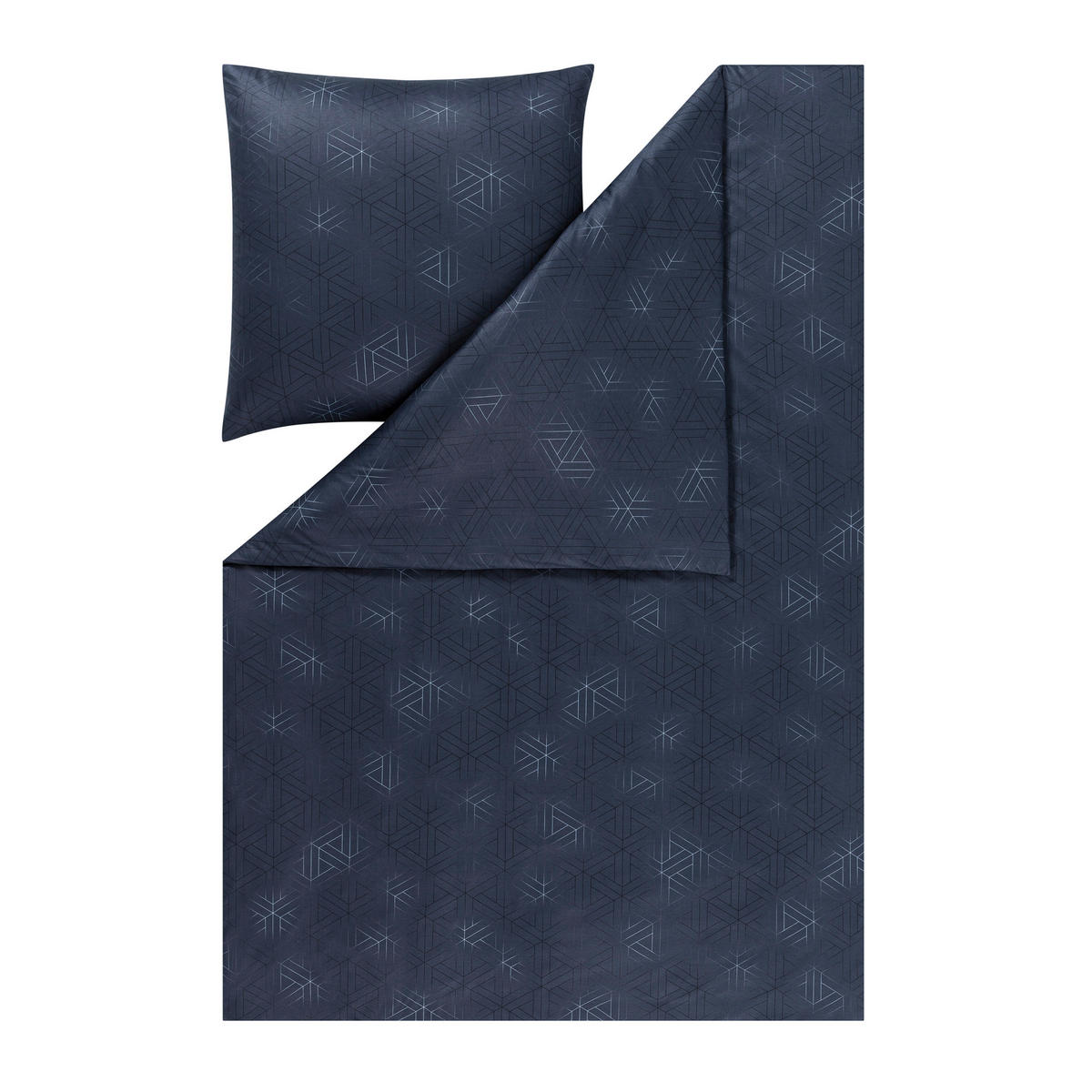 BETTWÄSCHE Atelier Interlock-Jersey 155/200 cm  - Blau, Design, Textil (155/200cm) - Estella