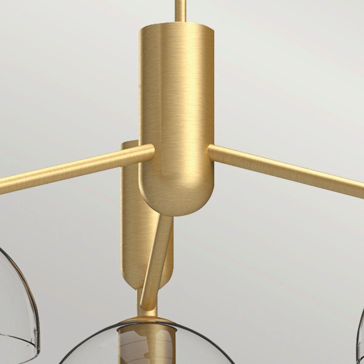 KRONLEUCHTER 96,8/36,3 cm   - Goldfarben, KONVENTIONELL, Glas/Metall (96,8/36,3cm) - Elstead Lighting