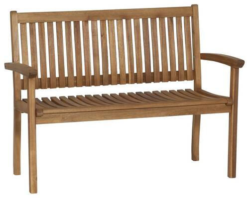 GARTENBANK 120/93/62 cm Akazie - Akaziefarben, KONVENTIONELL, Holz (120/93/62cm) - Siena Garden