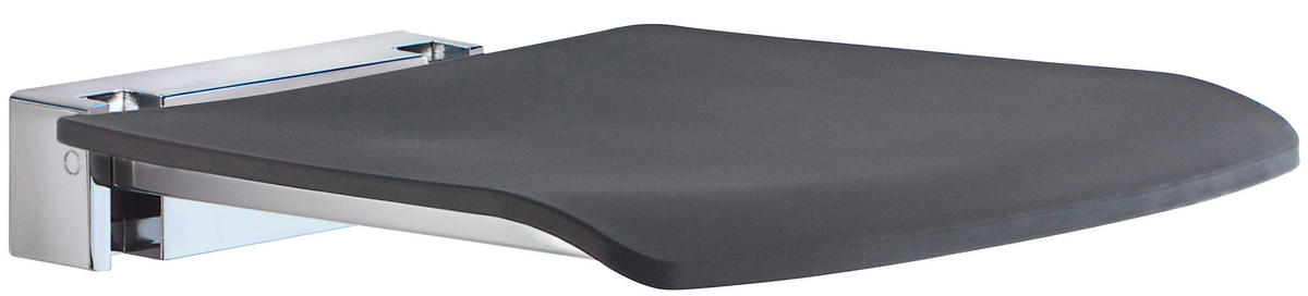 DUSCHHOCKER Kunststoff  - Schwarz, Basics, Kunststoff (38,5/5/39,5cm) - Smedbo