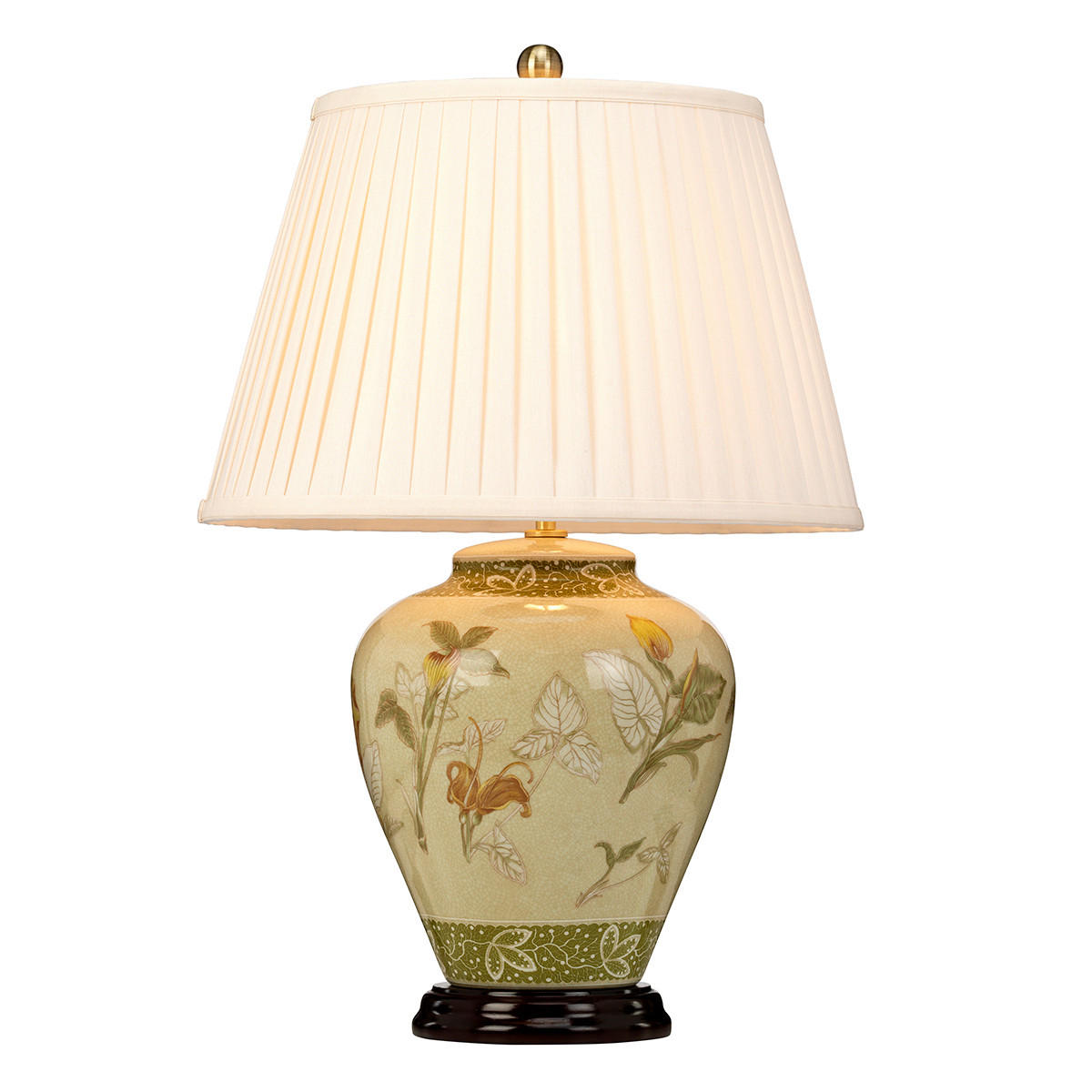 TISCHLEUCHTE Elstead Arum 41/62 cm   - Messingfarben, ROMANTIK / LANDHAUS, Keramik (41/62cm) - Elstead Lighting