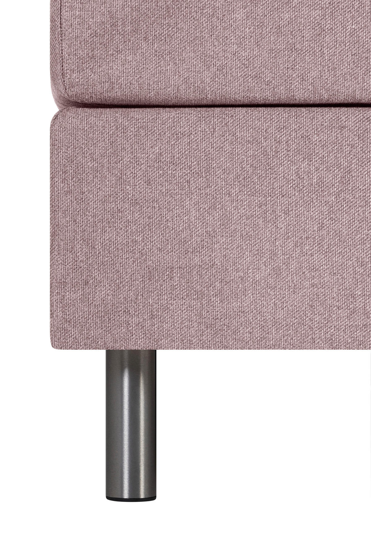 BOXSPRINGBETT 180/200 cm  Rosa  - Silberfarben/Rosa, Konventionell, Textil/Metall (180/200cm) - Welnova