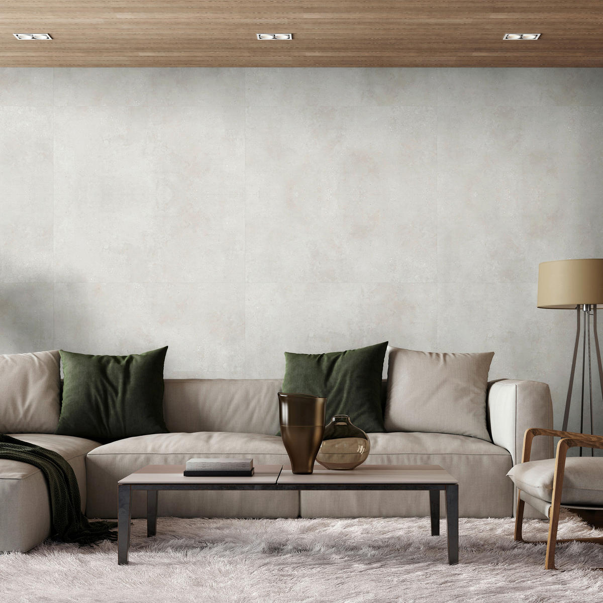 Vinyl für die Wand XL  - Beige, MODERN, Kunststoff (120/60/0,37cm)