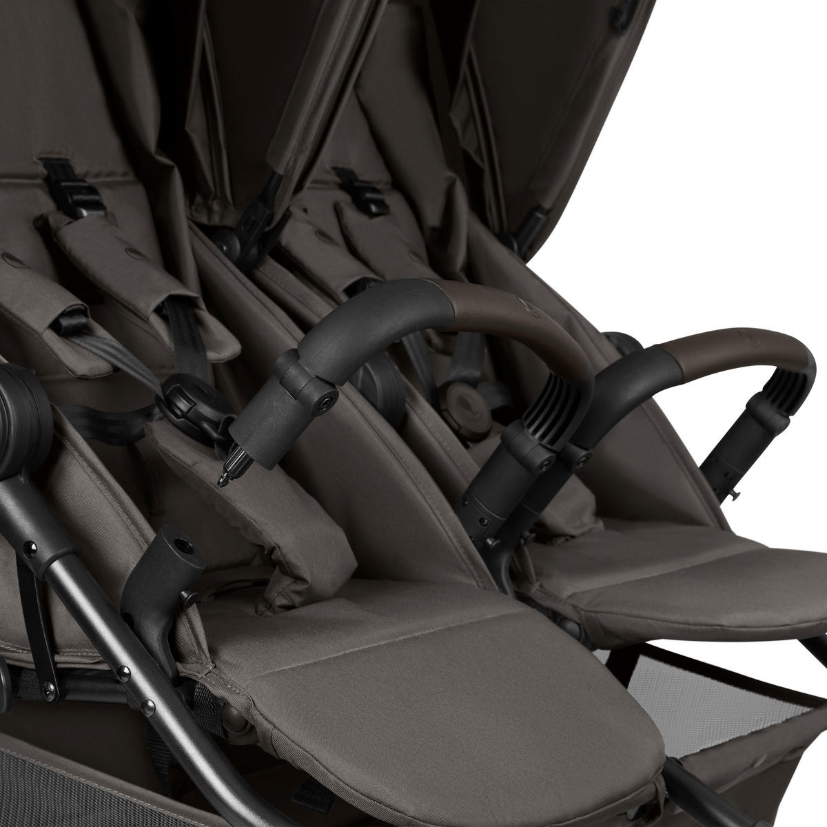 GESCHWISTERWAGEN Bayamo  - Dunkelbraun/Schwarz, Basics, Textil/Metall (105,5/76,5/105cm) - ABC Design
