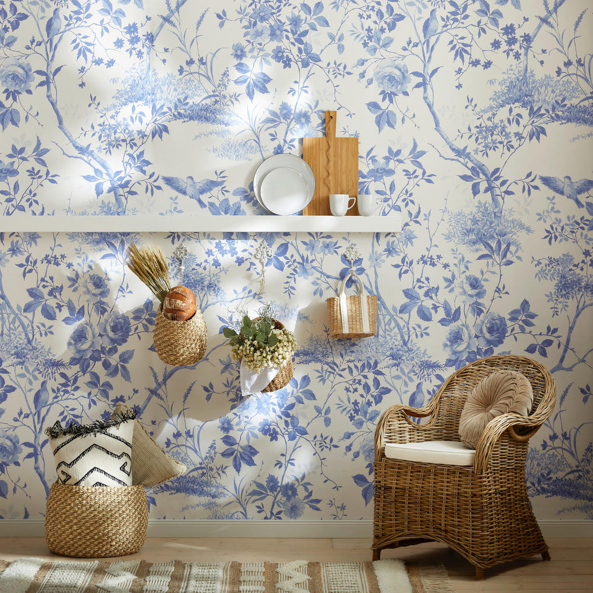 STUHL  - Creme/Grauweiß, Trend, Holz/Textil (64/88/56cm) - Landscape