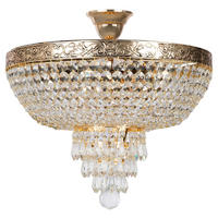 KRONLEUCHTER 40/37 cm  - Goldfarben, Trend, Glas/Metall (40/37cm) - MAYTONI