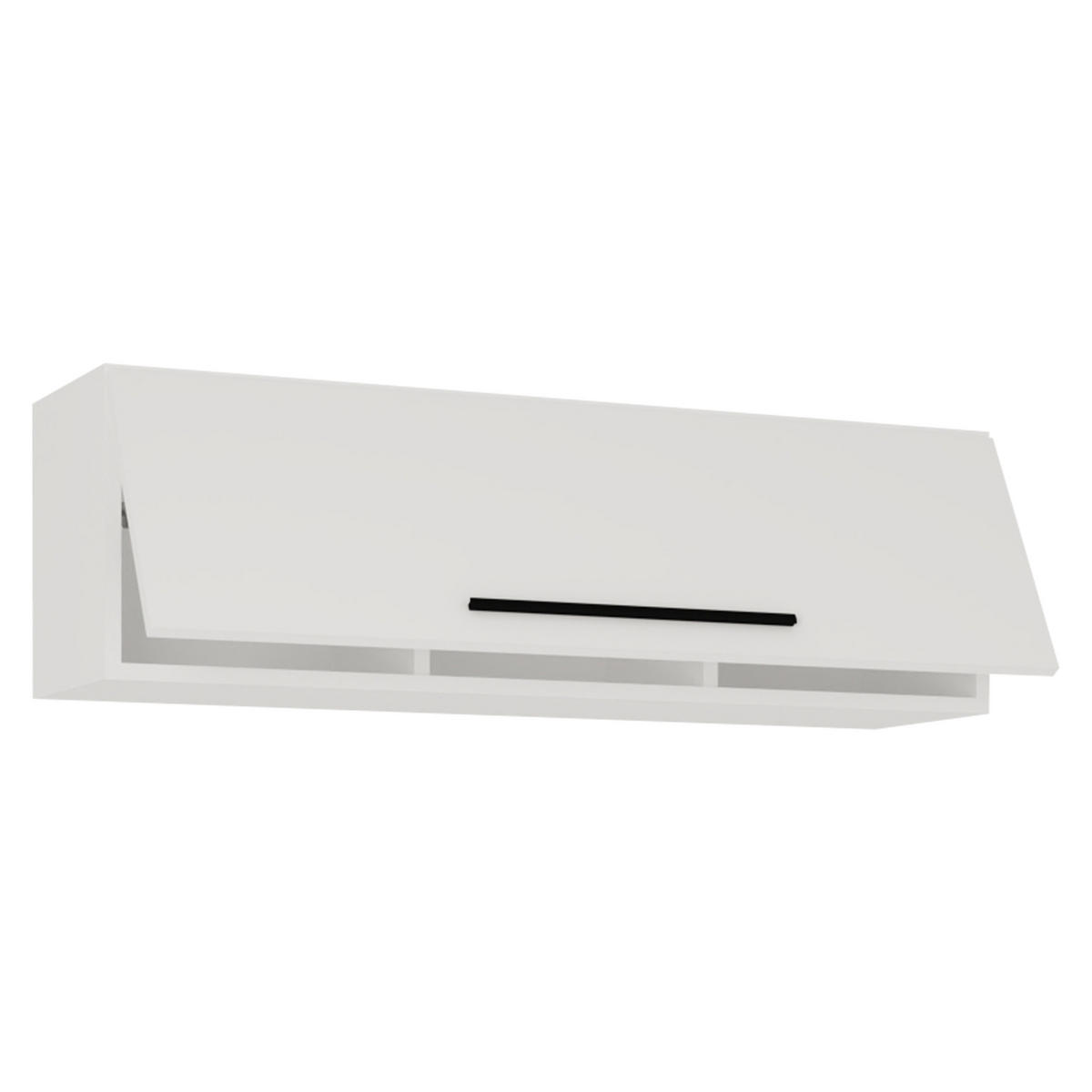 LOWBOARD  in 95/30/30 cm  - Schwarz/Weiß, MODERN, Holzwerkstoff/Metall (95/30/30cm) - MID.YOU