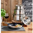 Kochtopfset - Klar/Edelstahlfarben, Basics, Glas/Kunststoff - Homeware