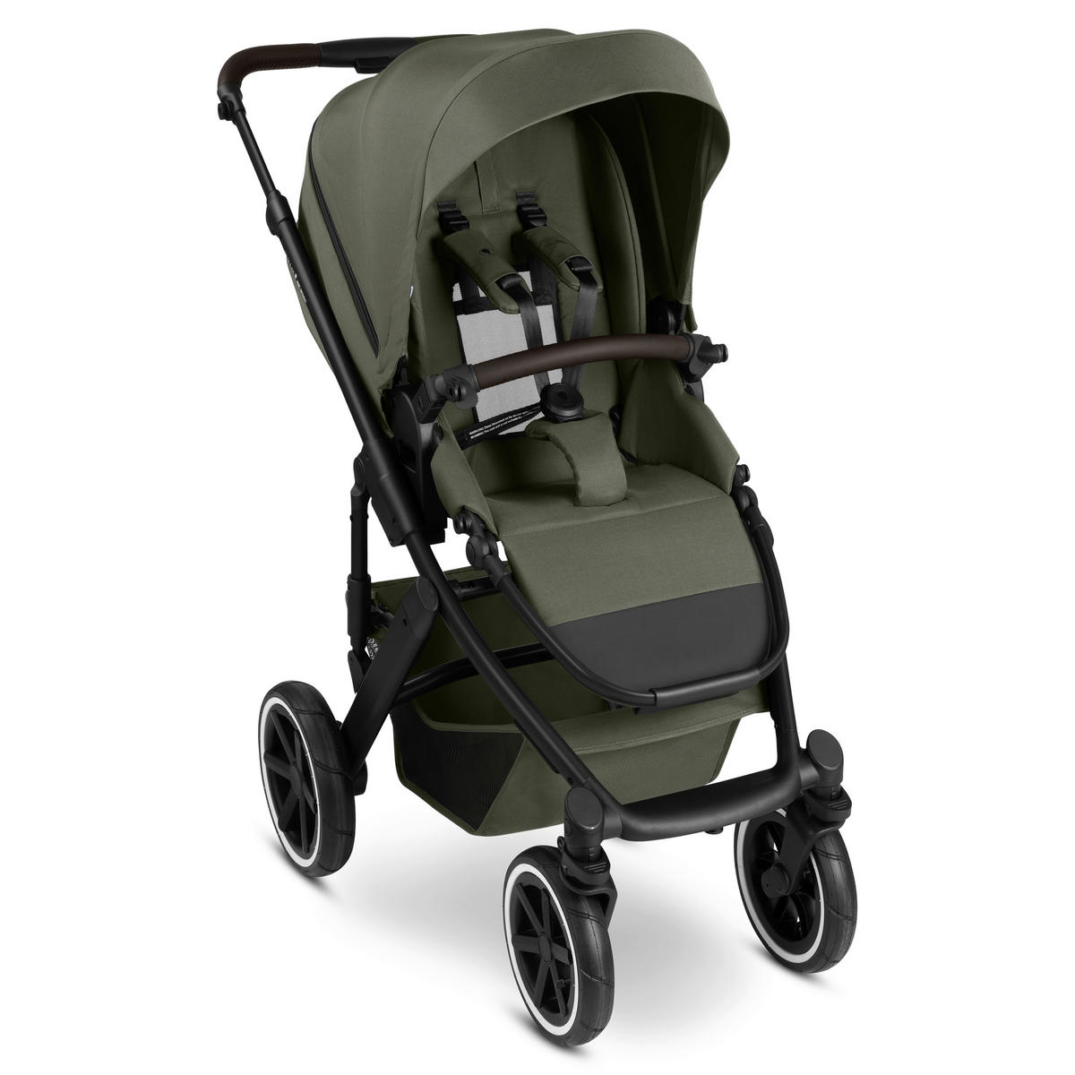 KOMBIKINDERWAGEN  Salsa 5 Air  Avocado  - Schwarz/Olivgrün, Basics, Textil/Metall (63/118/95,5cm) - ABC Design