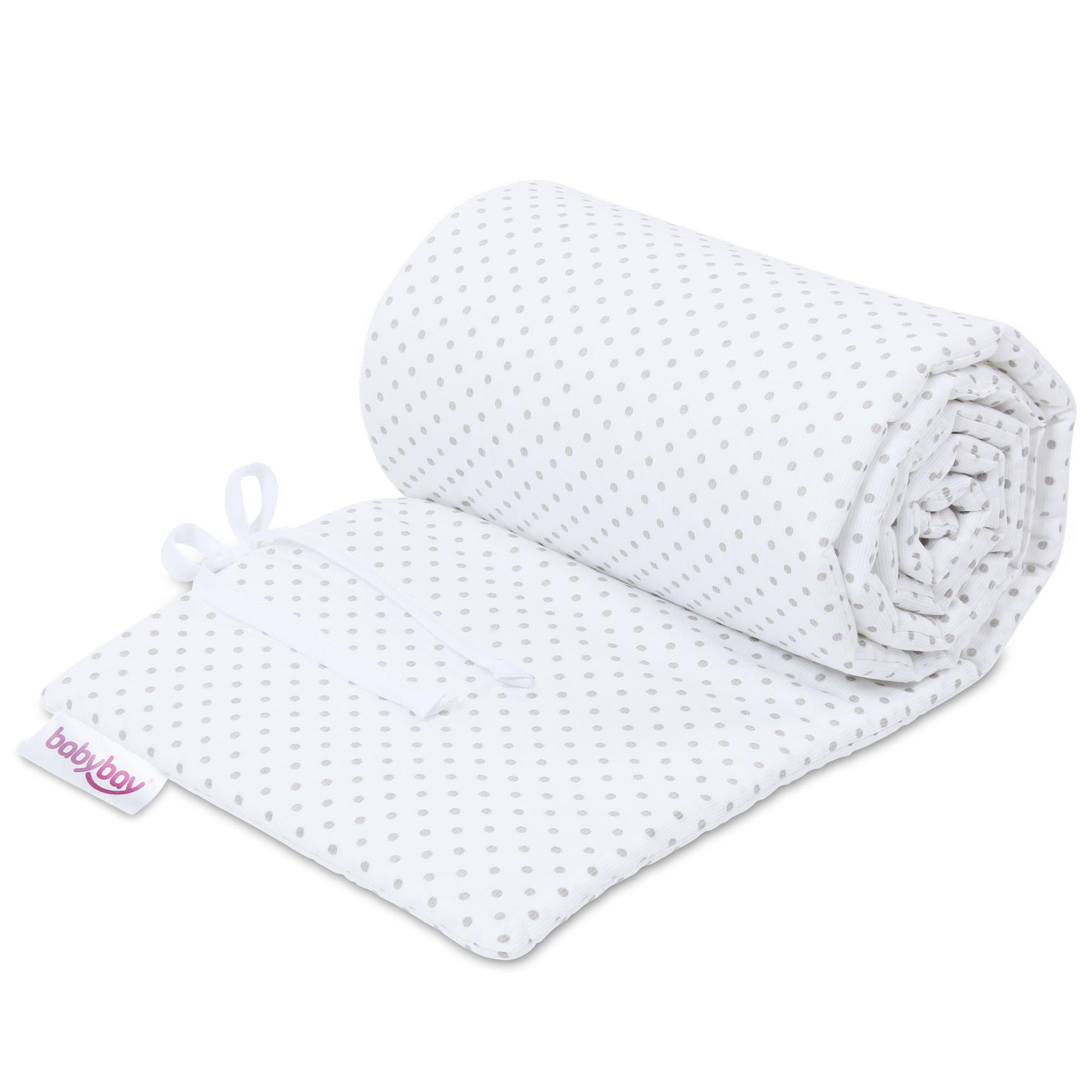 Nestchen Pique Babybay    - Weiß/Grau, Basics, Textil (168/24/2cm) - Babybay