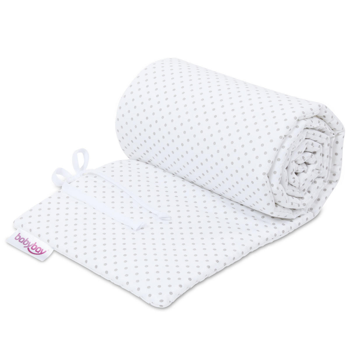 Nestchen Pique Babybay    - Weiß/Grau, Basics, Textil (168/24/2cm) - Babybay