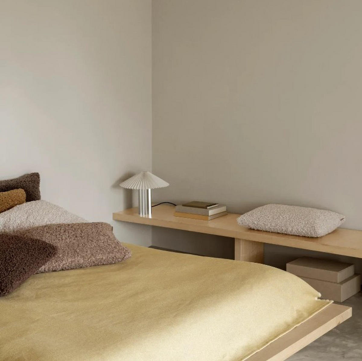 FELLKISSENHÜLLE TEDDY 40/60 cm  - Taupe, Basics, Textil (40/60cm) - Blomus