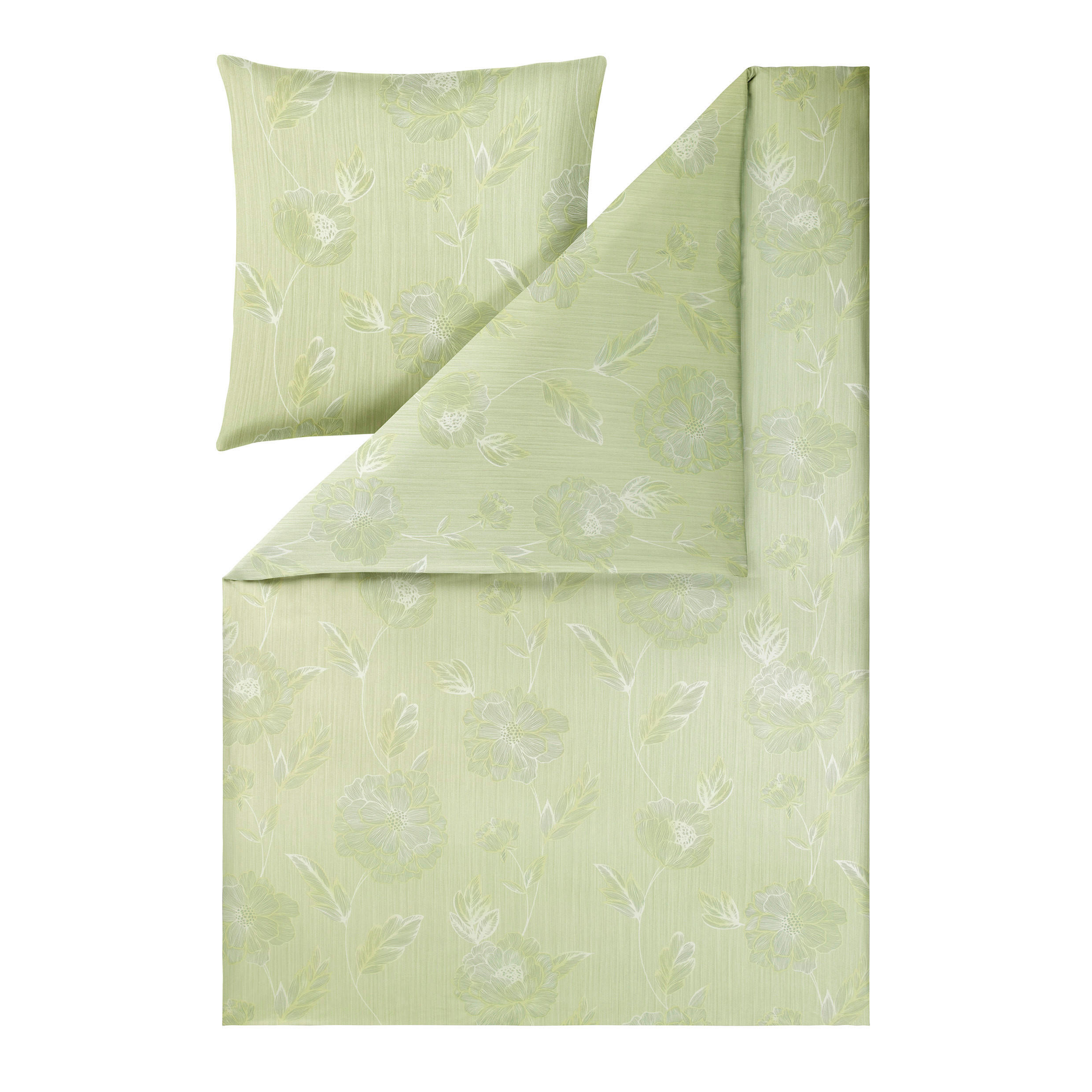 POVLEČENÍ, interlock jersey, zelená, 140/200 cm - zelená, Basics, textil (140/200cm) - Estella