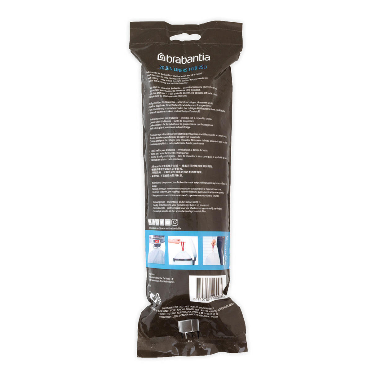 PYTEL NA ODPADKY  23 l - Design, plast (53,5/55/0,1cm) - Brabantia