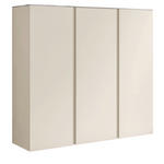 SCHUHSCHRANK Gardasee  in 120/110/33 cm  - Sandfarben, Design, Glas/Holzwerkstoff (120/110/33cm) - Moderano