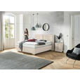 BOXSPRINGBETT 180/200 cm,  in Beige, Matratze, H2 + H2 = mittel  - Chromfarben/Beige, KONVENTIONELL, Textil (180/200cm) - Dieter Knoll
