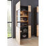 VITRINE in furniert Balkeneiche Braun, Eichefarben - Edelstahlfarben/Eichefarben, Design, Glas/Holz (94/208/33-41cm) - Dieter Knoll VITRINE in furniert Balkeneiche Braun, Eichefarben - Edelstahlfarben/Eichefarben, Design, Glas/Holz (94/208/33-41cm) - Dieter Knoll