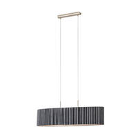 HÄNGLAMPA 150 cm  - grå, Basics, metall/textil (150cm) - Eglo