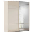 SCHWEBETÜRENSCHRANK  in Champagner  - Champagner, KONVENTIONELL, Glas/Holzwerkstoff (201/223/68cm) - Novel
