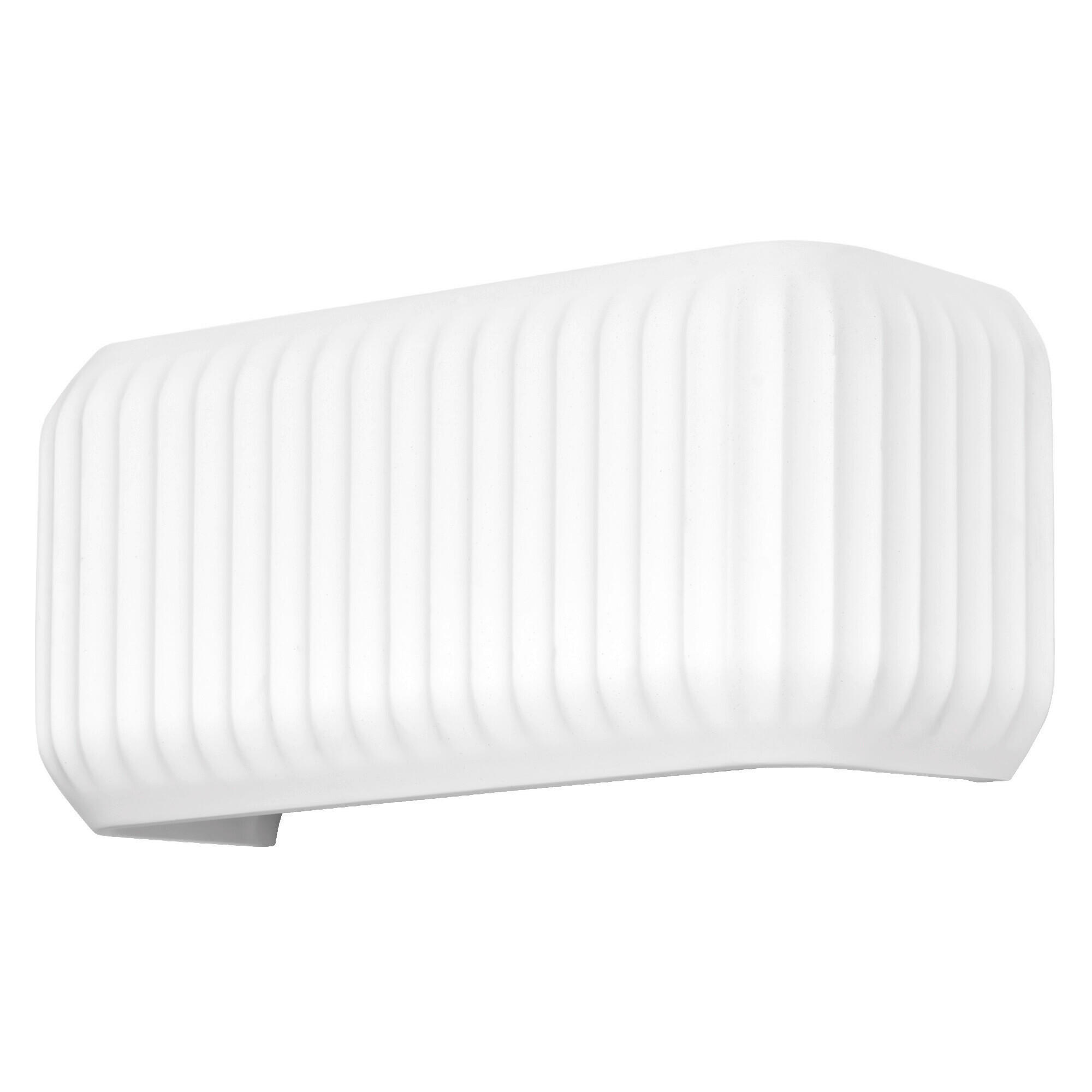 WANDLEUCHTE 33/11/15 cm   - Weiß, Basics, Stein (33/11/15cm) - Osram