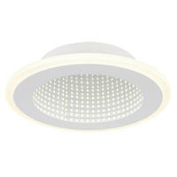 LED-DECKENLEUCHTE 12 W  22,5/4 cm    - Weiss/Opal, Design, Kunststoff/Metall (22,5/4cm) - Globo