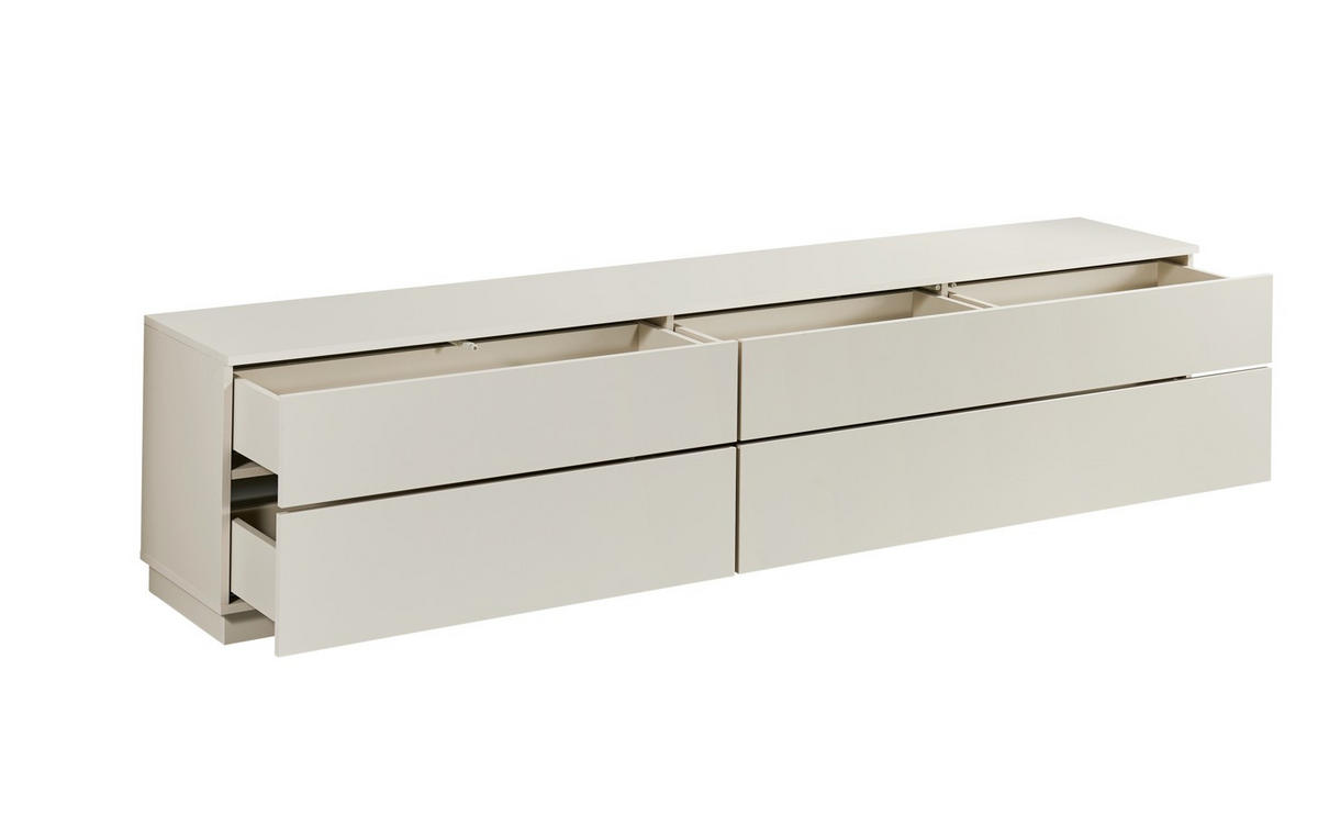 LOWBOARD  in 220/50/38 cm  - Kaschmir, Design, Holzwerkstoff (220/50/38cm) - MID.YOU