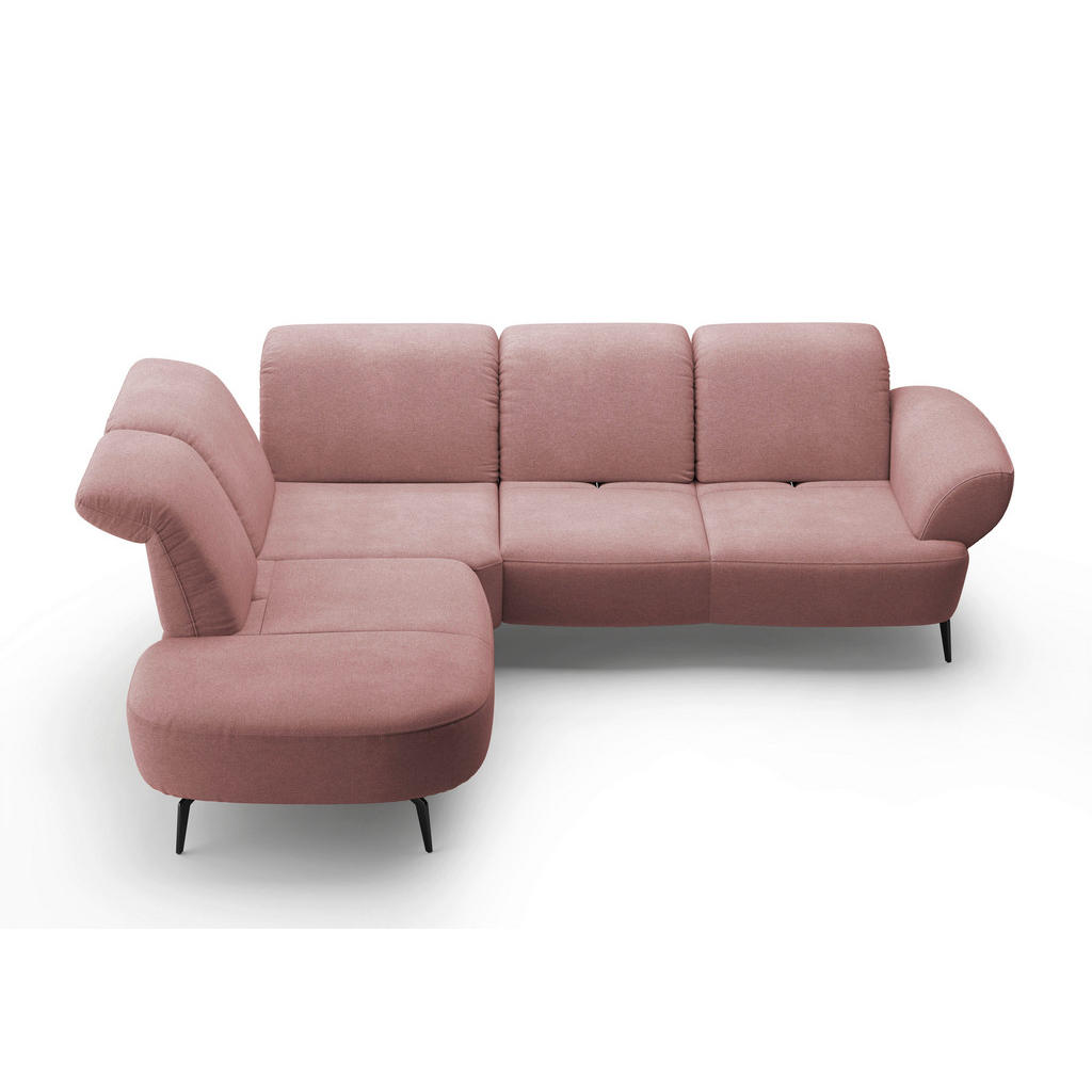Thumbnail - Sit & More Ecksofa Dance E, Altrosa, Textil, 5-Sitzer, Ottomane links, L-Form, 302x270 cm, Goldenes M, Oeko-Tex® Standar...