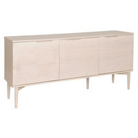 SIDEBOARD 161/76/41 cm  - vit/ekfärgad, Design, metall/trä (161/76/41cm) - Best Price