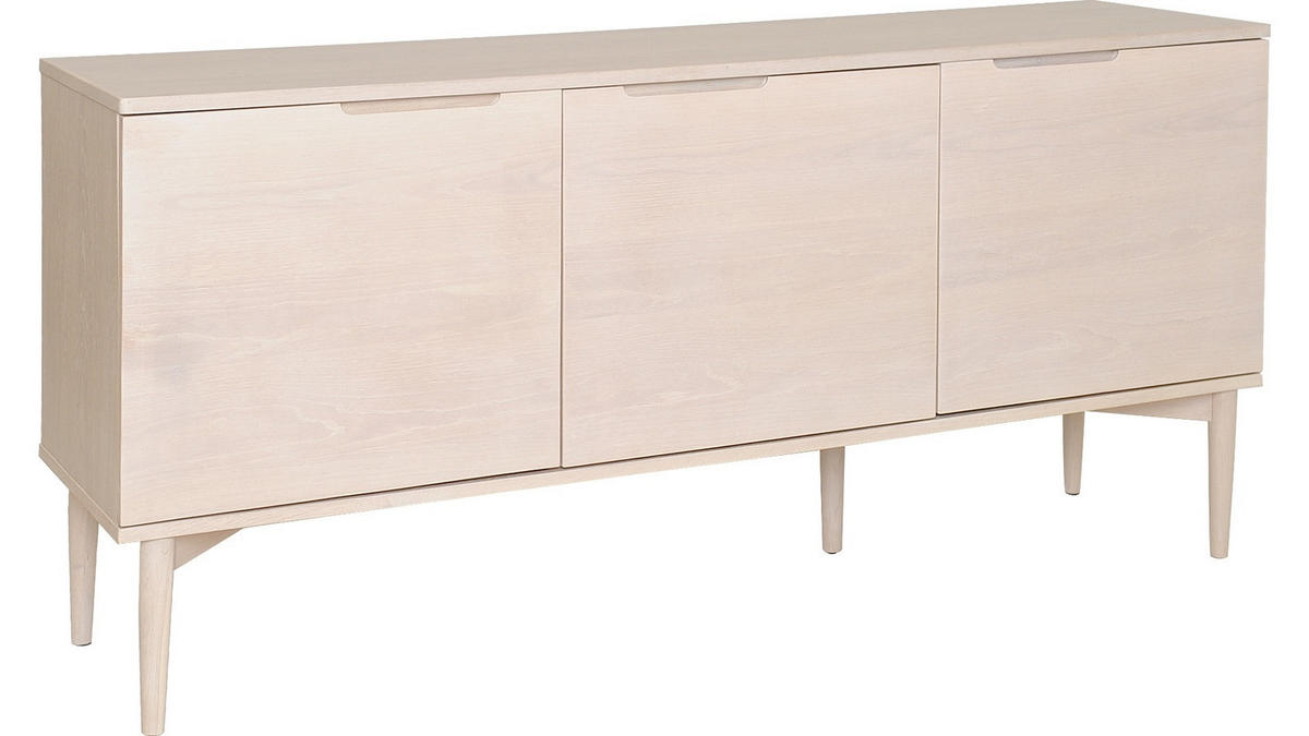 SIDEBOARD 161/76/41 cm  - vit/ekfärgad, Design, metall/trä (161/76/41cm) - Best Price