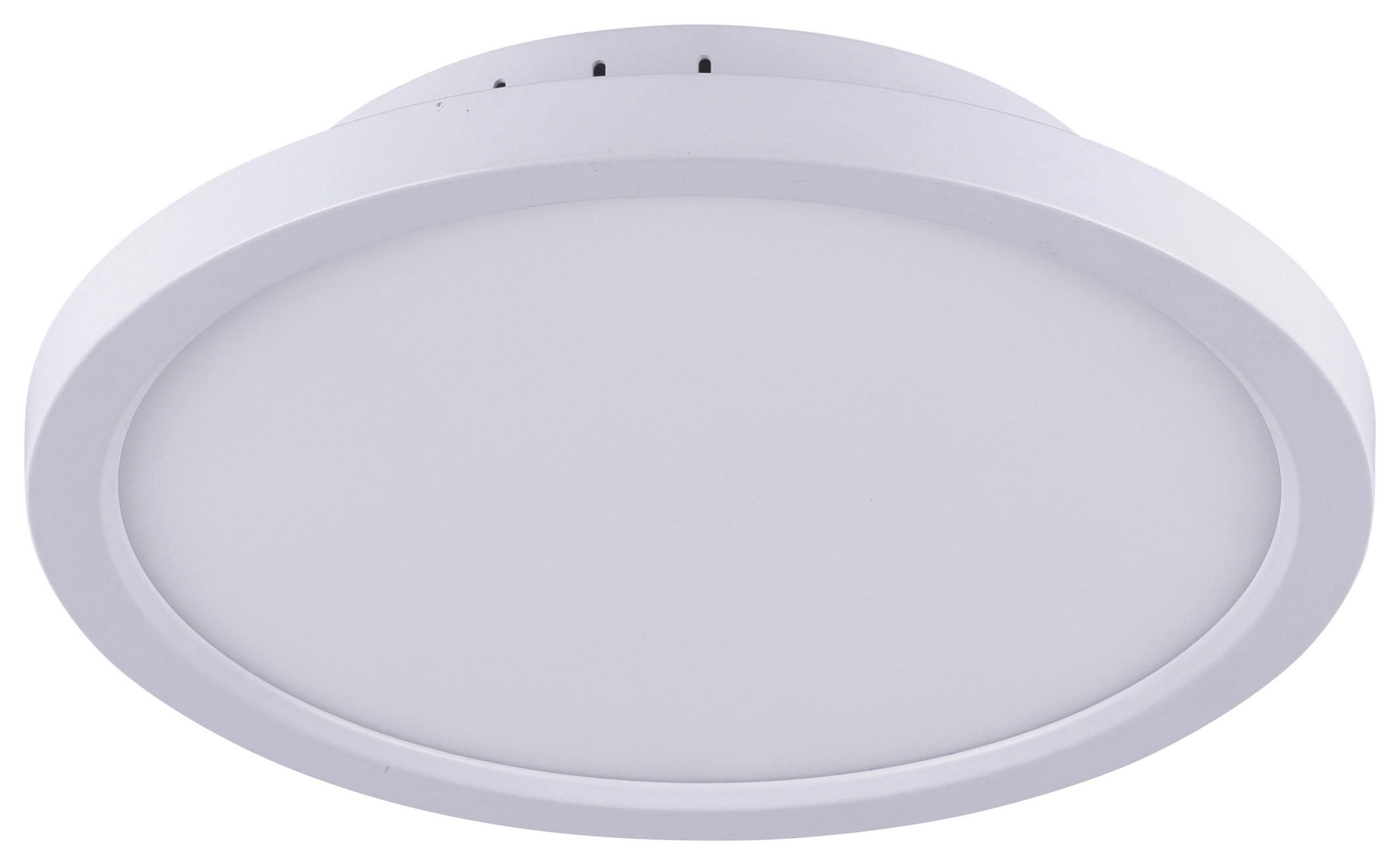 LED-DECKENLEUCHTE Flat 30/30/5,2 cm   - Weiß, Design, Metall (30/30/5,2cm) - Novel