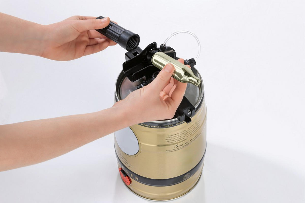 BIERZAPFANLAGE Bier MAXX  - Silberfarben/Schwarz, Basics, Kunststoff (26,4/41/52,6cm)