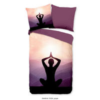 WENDEBETTWÄSCHE Yoga Mikrofaser 135/200 cm  - Violett, LIFESTYLE, Textil (135/200cm)