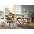 ECKBANK 160/190 cm  in Grün, Wildeiche  - Wildeiche/Eichefarben, Design, Holz/Textil (160/190cm) - Venda