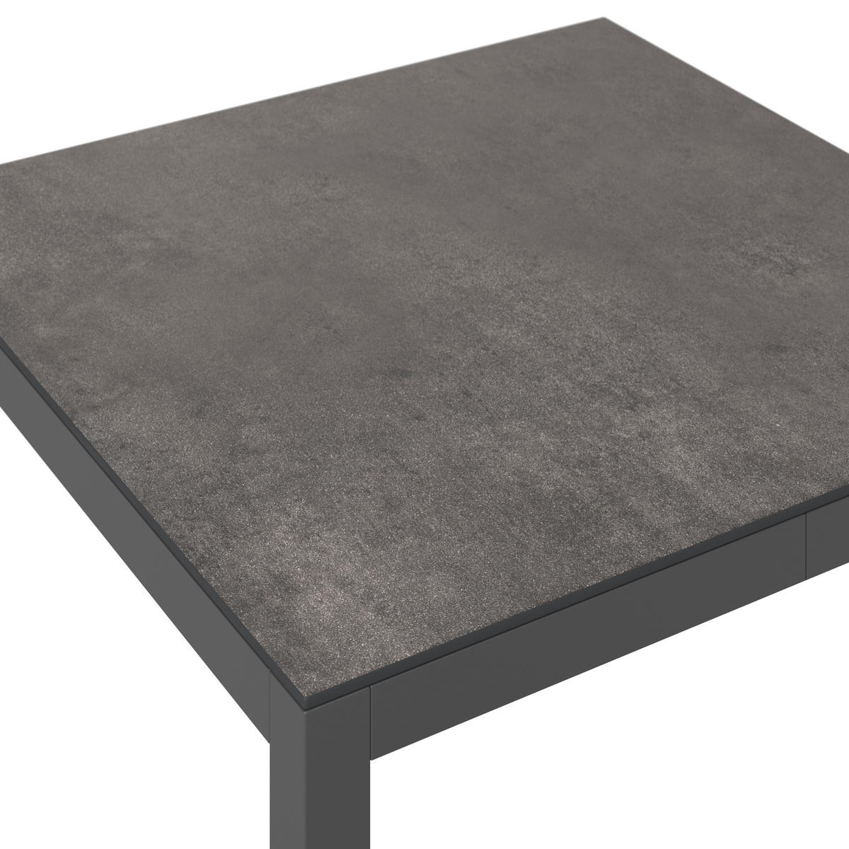 LOUNGEGARNITUR 4-teilig  193/193 cm  Aluminium  - Anthrazit/Schwarz, MODERN, Keramik/Textil (193/193cm) - Beldano