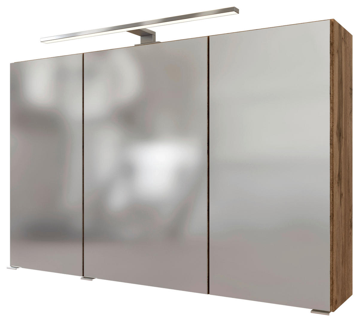 BADEZIMMER  in 100 cm  - Eiche Wotan/Weiß, MODERN, Keramik/Holzwerkstoff (100cm) - Held