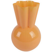 VASE  - Orange, Trend, Glas (17,50/17,50/28,00cm)