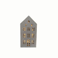 DEKOHAUS  - Hellgrau/Grau, LIFESTYLE, Textil (19,5/39,5/9cm) - X-Mas