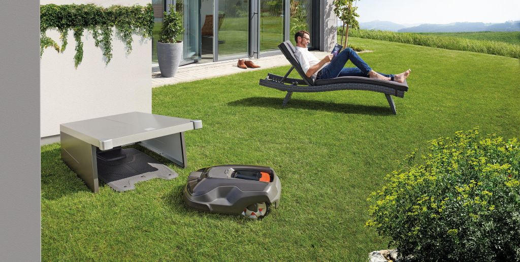 RASENROBOTERGARAGE - Dunkelgrau/Anthrazit, Design, Metall (78/49/90cm) - Biohort